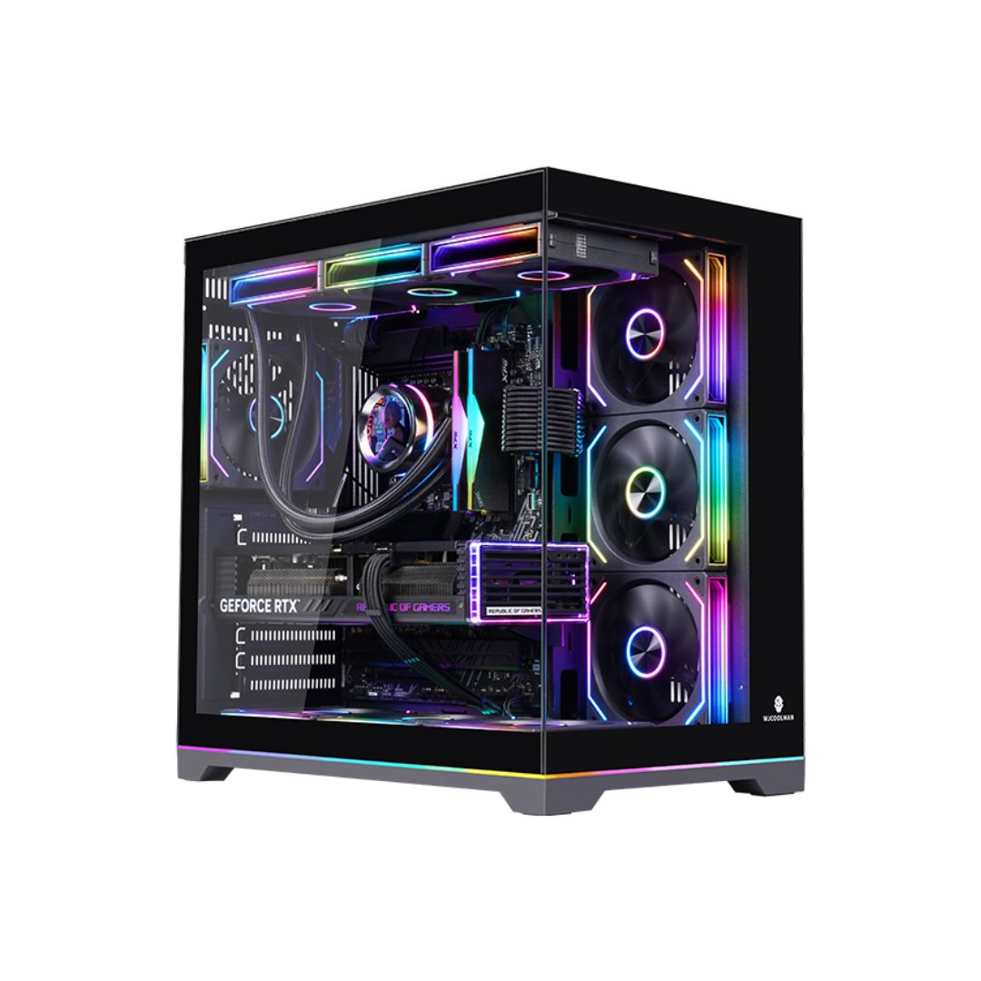 Wjcool Man ROBIN II PLUS SCAR 4 Fan Mid Tower Case - Black