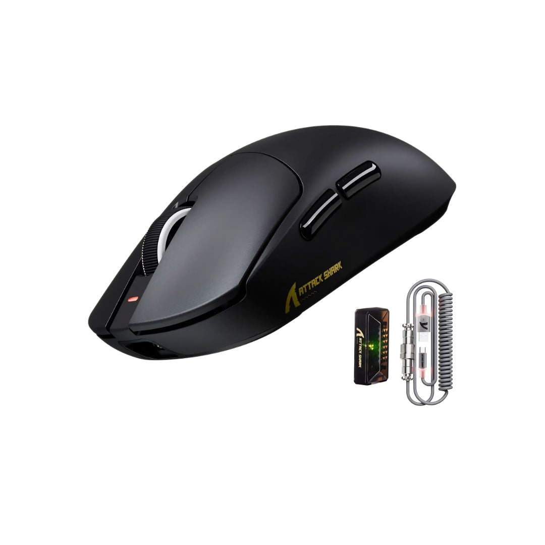 ATTACK SHARK X8 Ultimate Wireless Gaming Mouse - Black