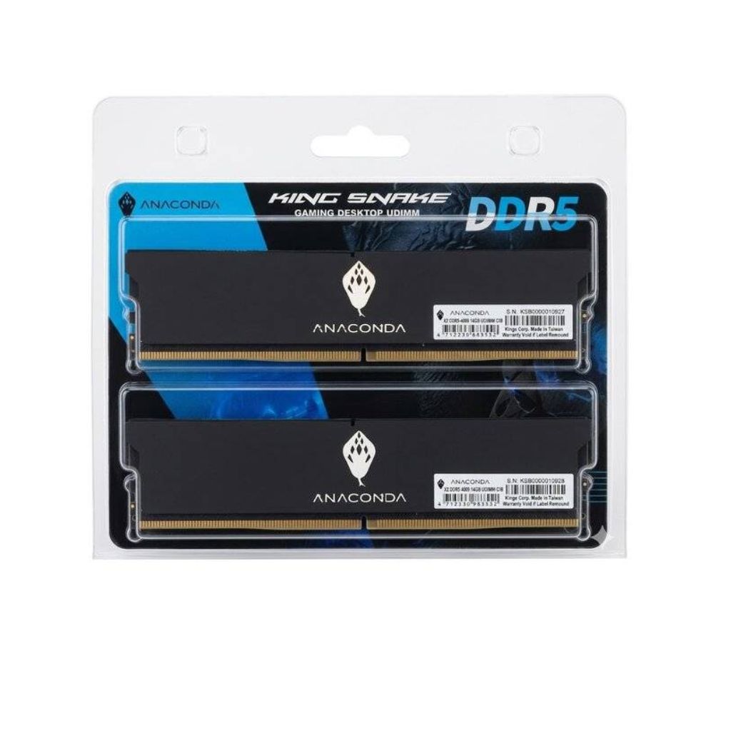 ANACONDA King Snake K5 DDR5 32GB (2x16GB) 6000MHz CL38 - أسود