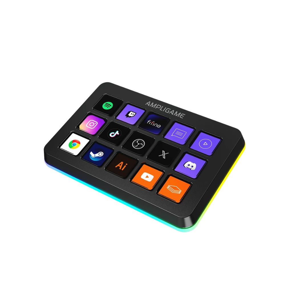 FIFINE AmpliGame D6 - RGB Stream Controller Deck