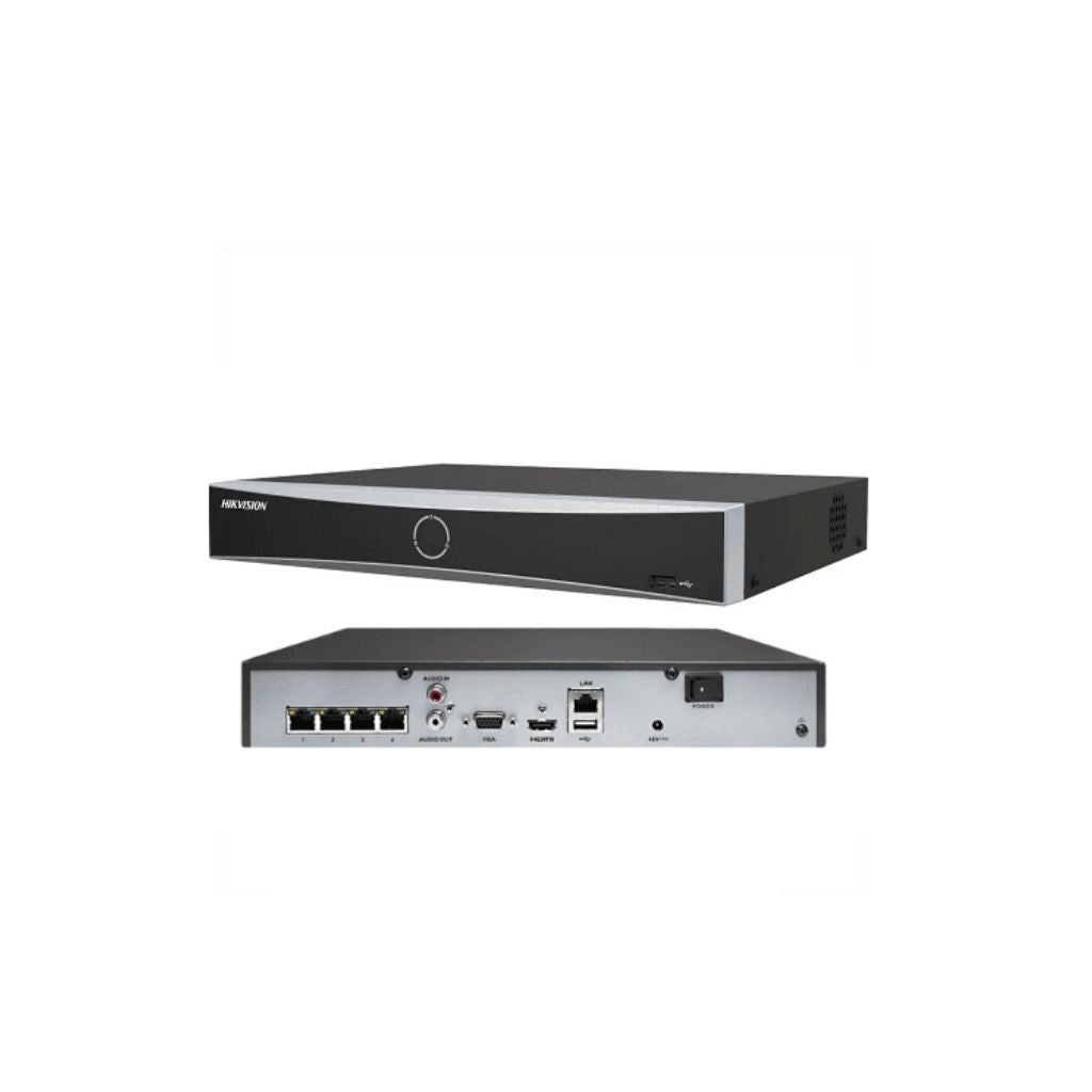 Hikvision DS-7604NXI-K1/4P 4-ch PoE 1U K Series AcuSense 4K NVR