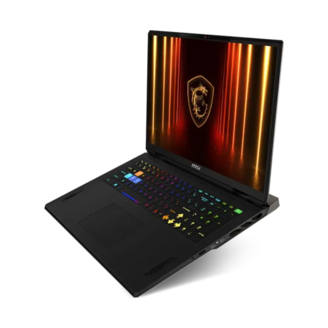 MSI Vector A18 HX A9WIG-206AE، معالج Ryzen 9-9955HX، ذاكرة وصول عشوائي (RAM) سعة 64 جيجابايت، قرص SSD سعة 2 تيرابايت، بطاقة رسومات NVIDIA Geforce RTX 5080 سعة 16 جيجابايت، شاشة 18.0 بوصة بدقة QHD+ وتردد 240 هرتز، لون رمادي كوزموس