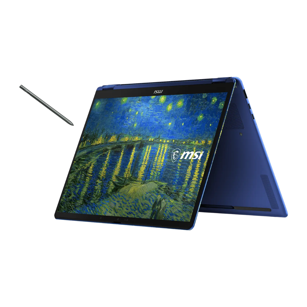 MSI Prestige 14 Flip AI+ Vincent van Gogh Edition, Intel Core Ultra X9-378H, RAM 32GB, SSD 1TB, Intel Arc Graphics, 14 FHD+ OLED 60Hz Touchscreen, Starry Night