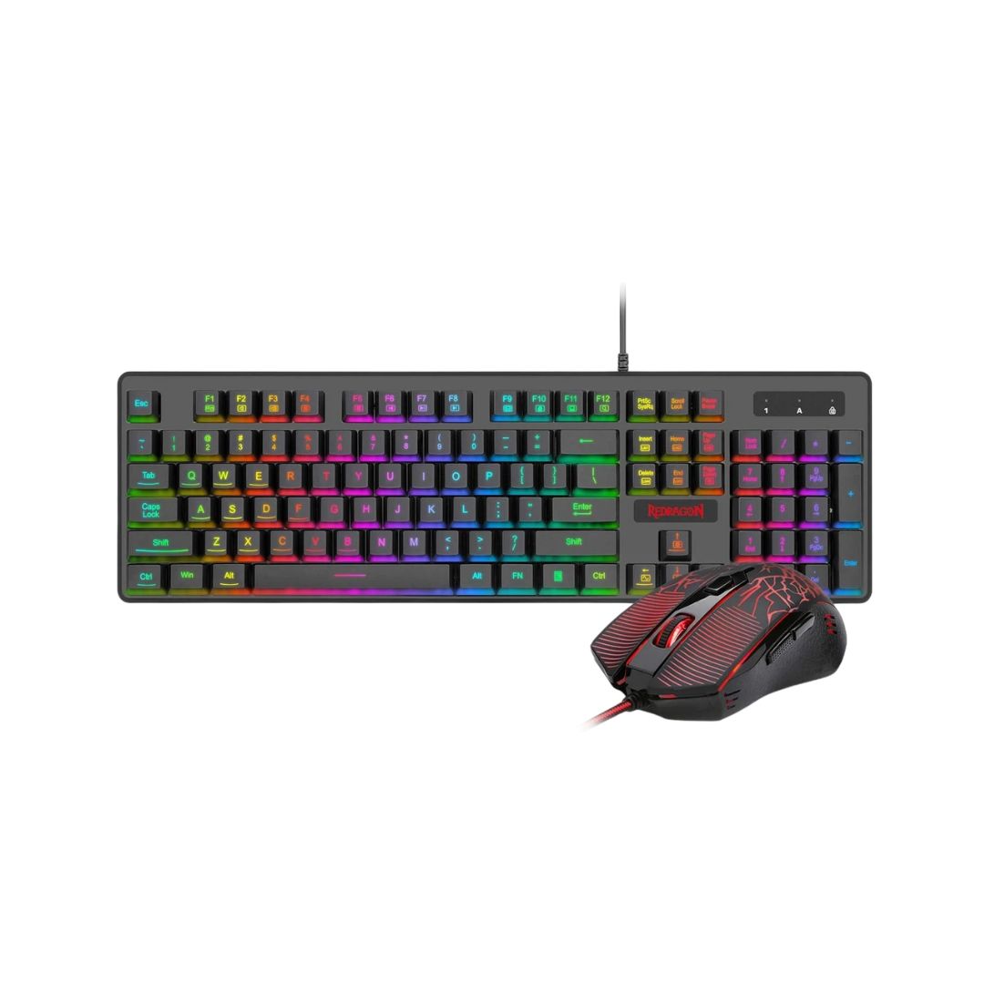 Redragon S107-BA Gaming Keyboard & Mice Combo Wired - Black