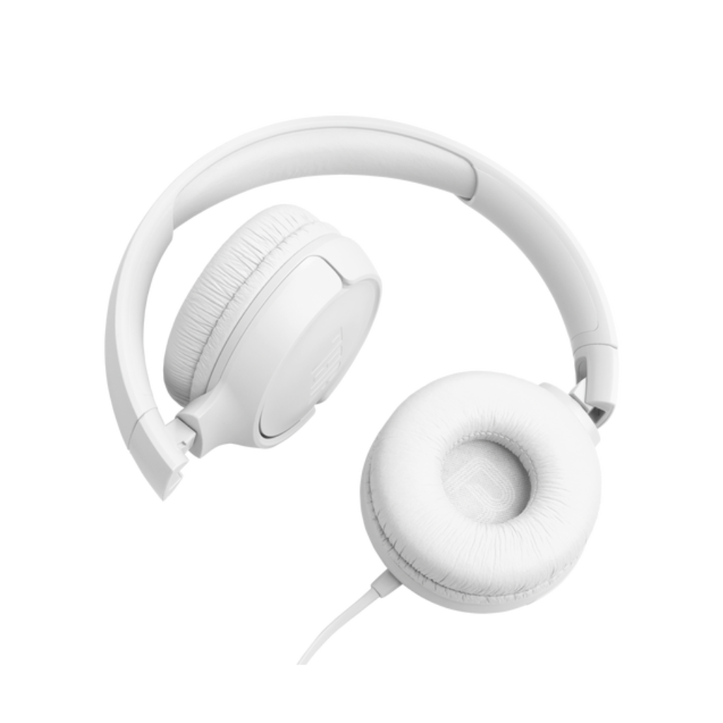 JBL Tune 520C USB-C Hi-Res Wired On-ear headphones - White