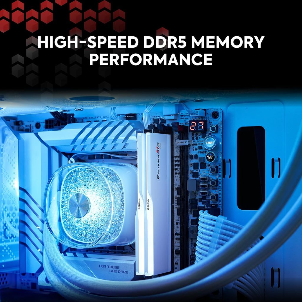 G SKILL Ripjaws M5 RGB 96GB (2x48GB) 6000MHz CL30 - White