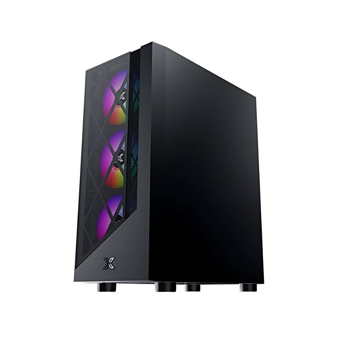 Xigmatek Duke, 4 Fan RGB Mid Tower Case - Black