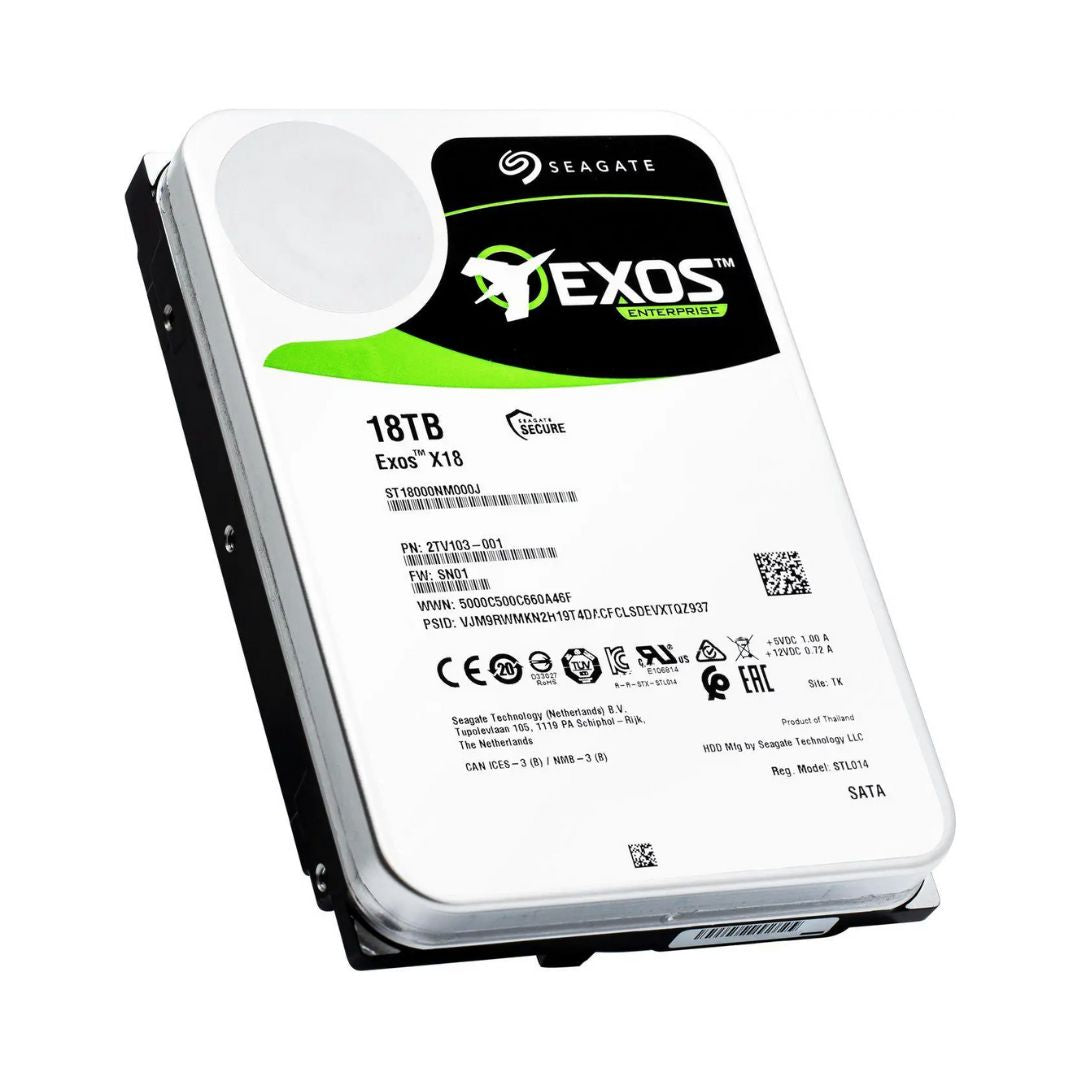 قرص تخزين داخلي Seagate Exos 3.5 - سعة 18 تيرابايت