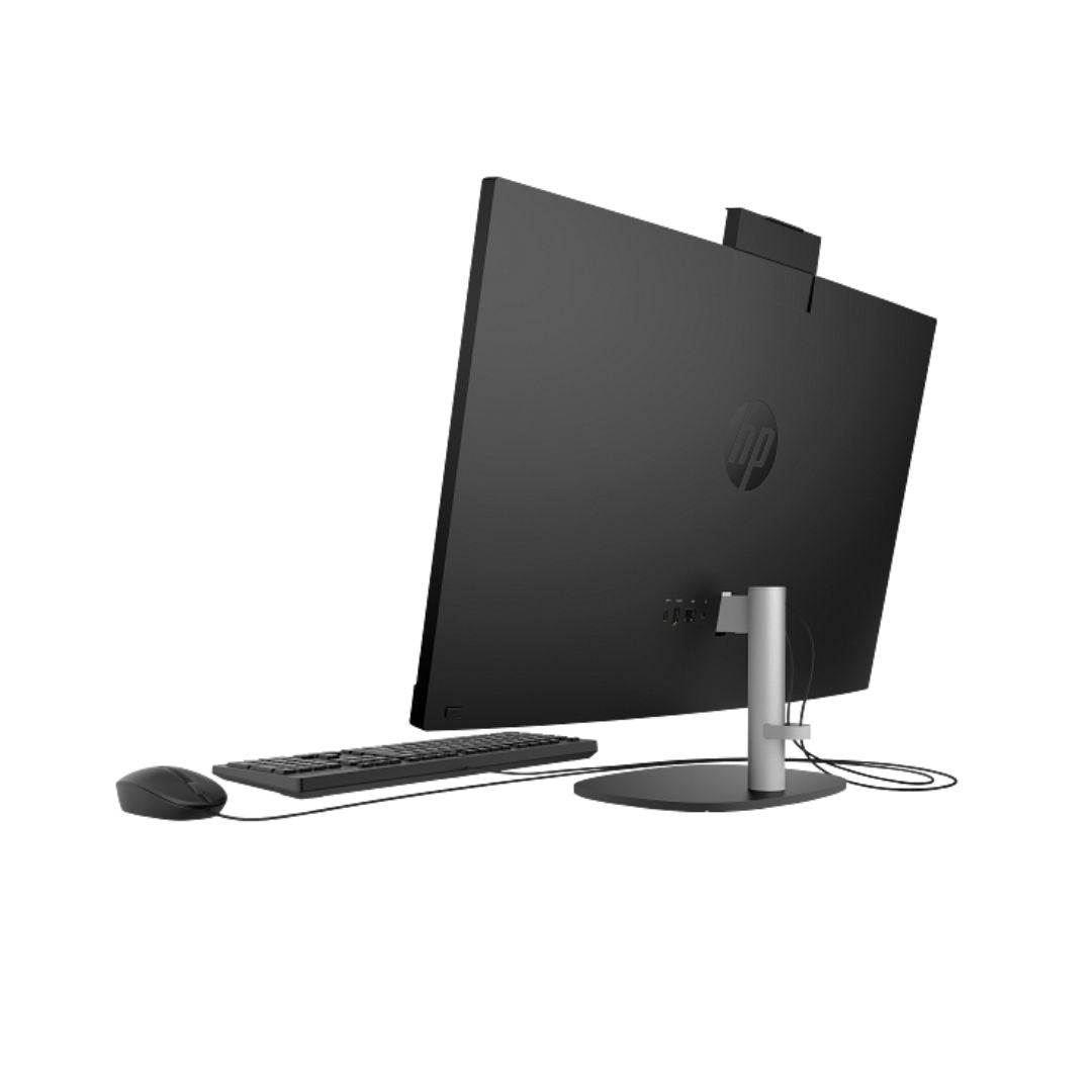 جهاز كمبيوتر الكل في واحد HP 27-cr0148nh، Intel Core i7-1355U، ذاكرة وصول عشوائي (RAM) سعة 8 جيجابايت، قرص SSD سعة 512 جيجابايت، معالج رسومات Intel Iris Xe، شاشة 27 بوصة عالية الدقة، أبيض