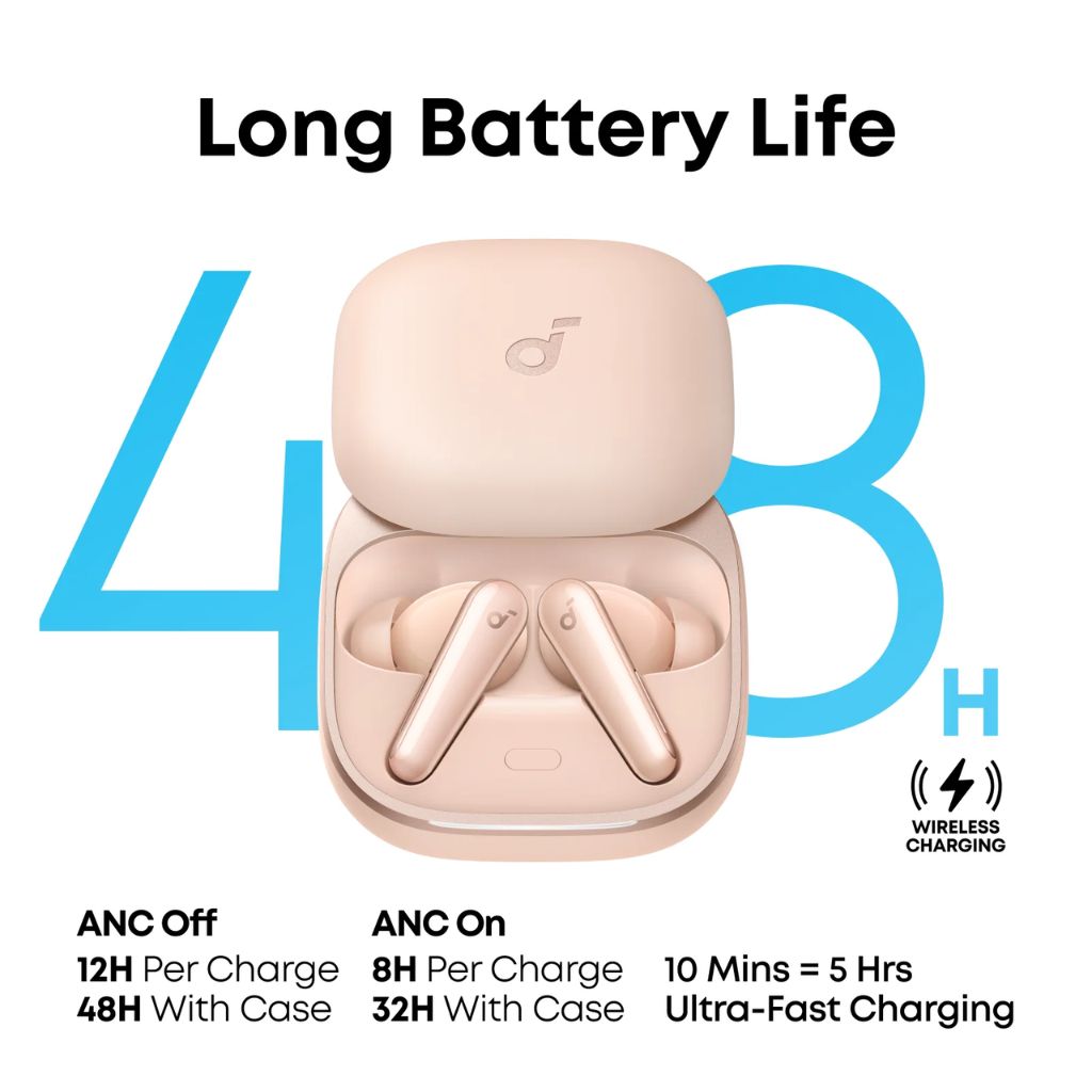 سماعات الأذن اللاسلكية Anker Soundcore A3957H51 Liberty NC - وردي