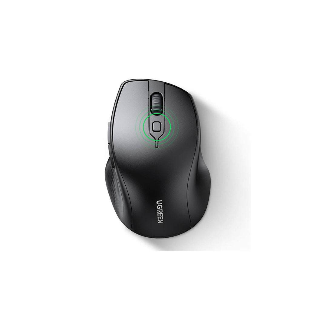 UGREEN MU101 Ergonomic Optical Wireless Mouse - Black