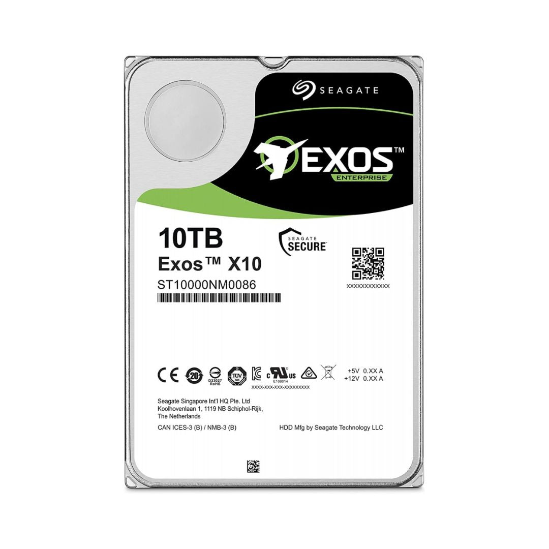 قرص تخزين داخلي Seagate Exos 3.5 - سعة 10 تيرابايت