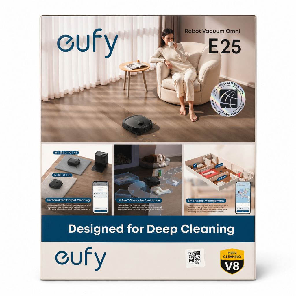 Anker eufy Robot Vacuum Omni E25 - Black - 20,000 Pa