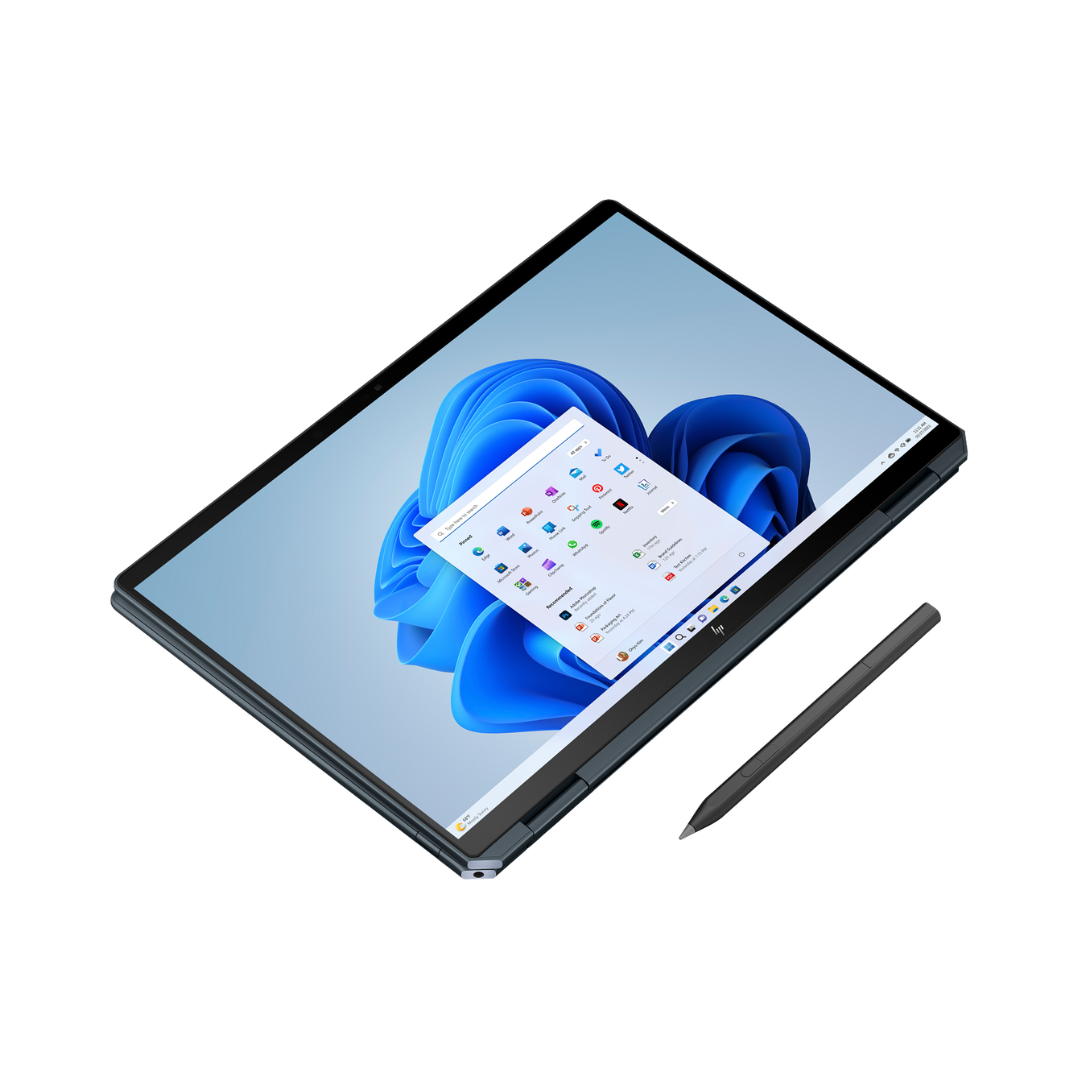 HP Spectre x360 14T-EU000 (7K631AV)، معالج Intel Core Ultra 7-155H، ذاكرة وصول عشوائي 32 جيجابايت، قرص SSD بسعة 2 تيرابايت بتقنية NVMe، معالج رسومات Intel Arc، شاشة لمس OLED مقاس 14 بوصة بدقة 2.8K، هيكل من الألومنيوم الأسود الليلي