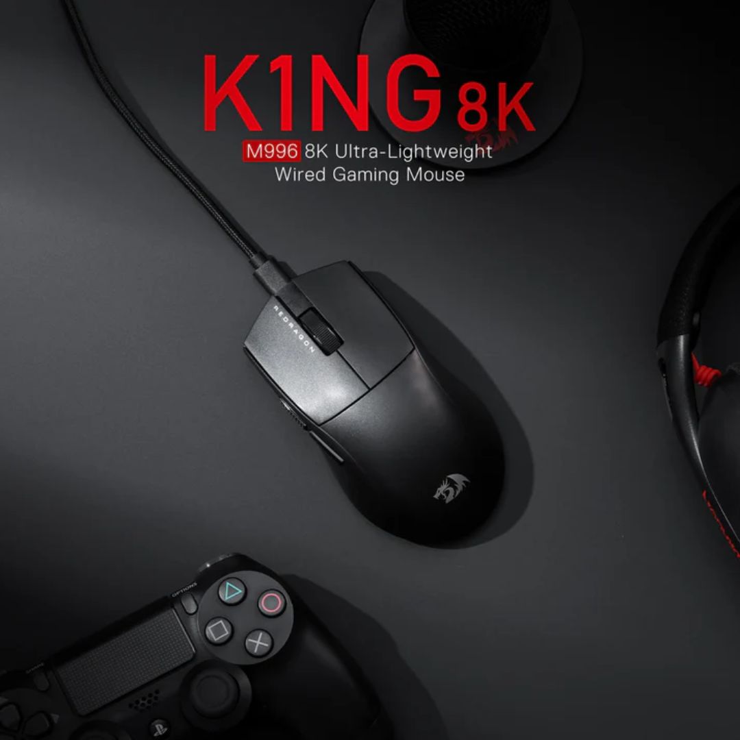 Redragon M996 K1NG Gaming Mouse - Black