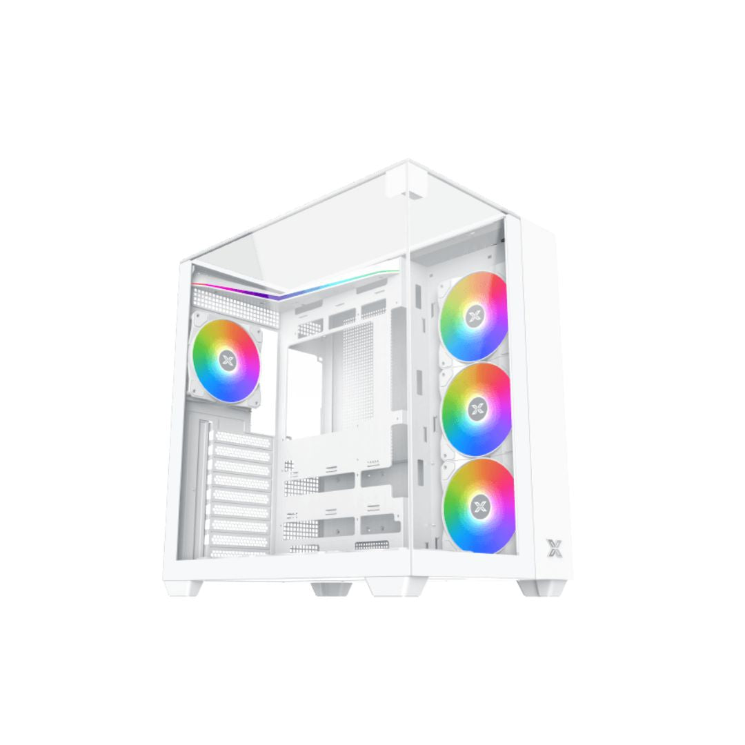 Xigmatek Aqua V Mid Tower Case - Arctic White
