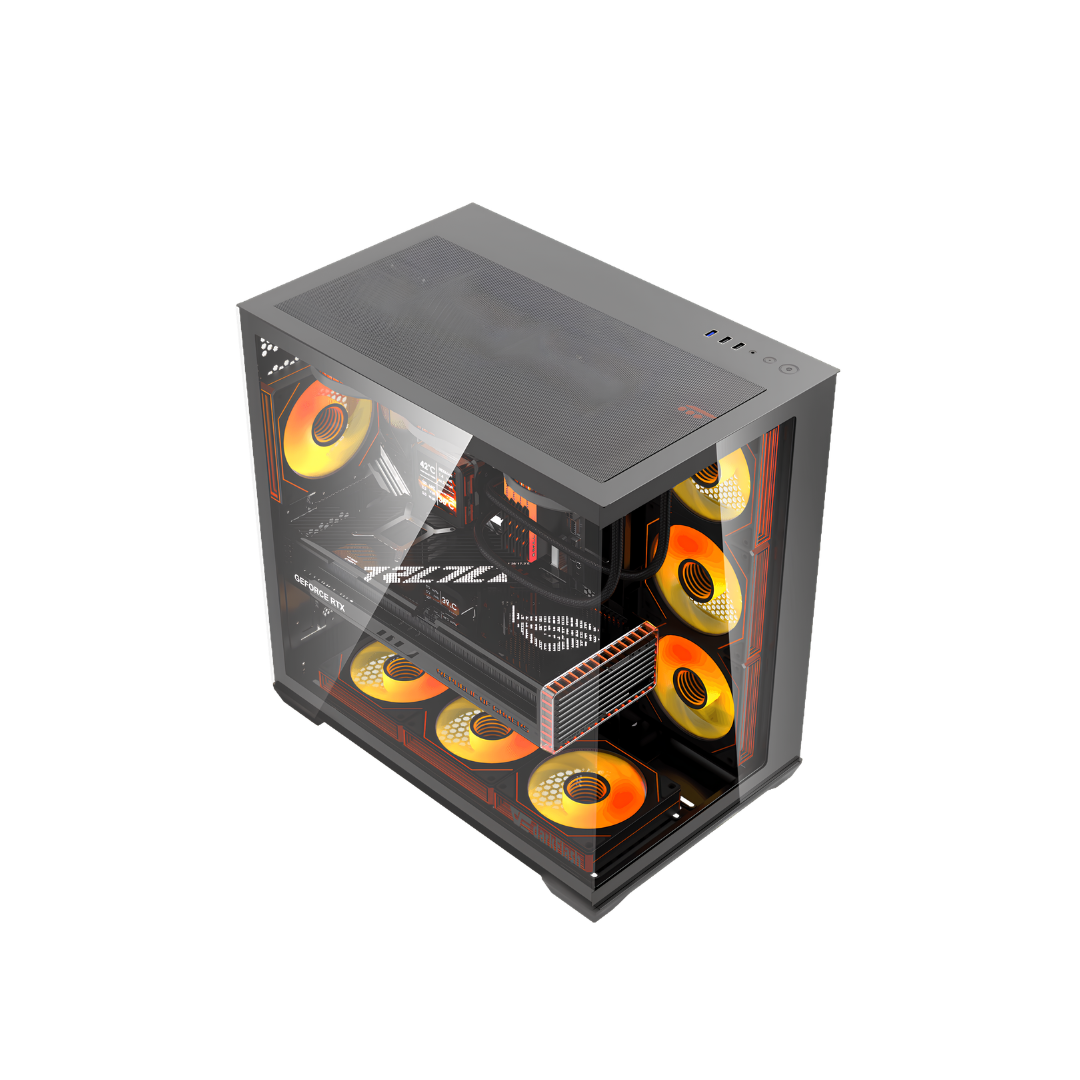 DarkFlash C280 - Computer Case, Black