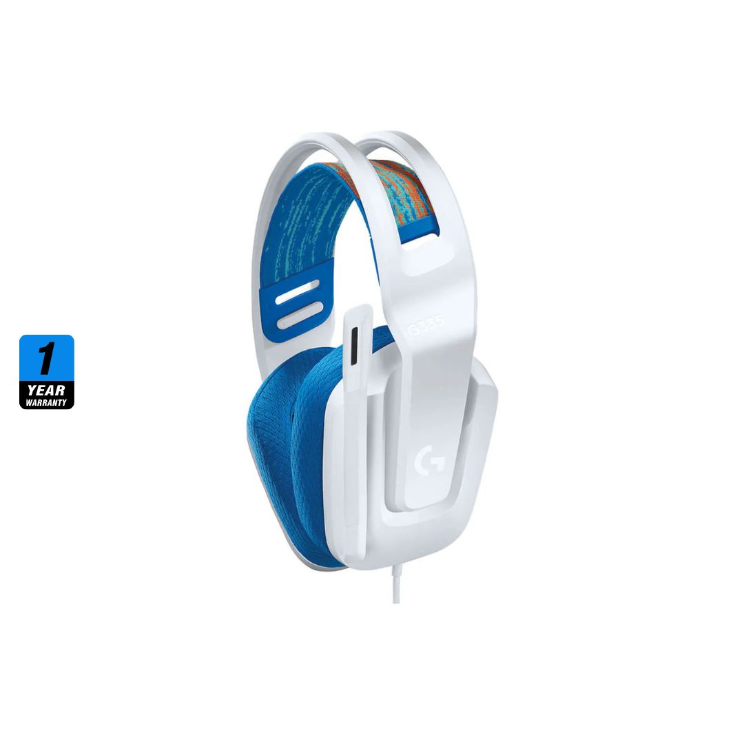 Logitech G335 Wired Gaming Headset - White 