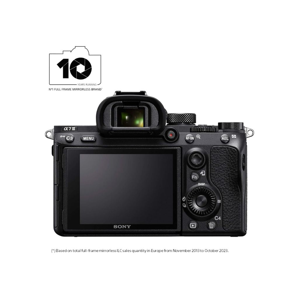 Sony Alpha a7 III Full-Frame Mirrorless Camera (Body Only) – 24.2MP, 4K HDR, 5-Axis IBIS