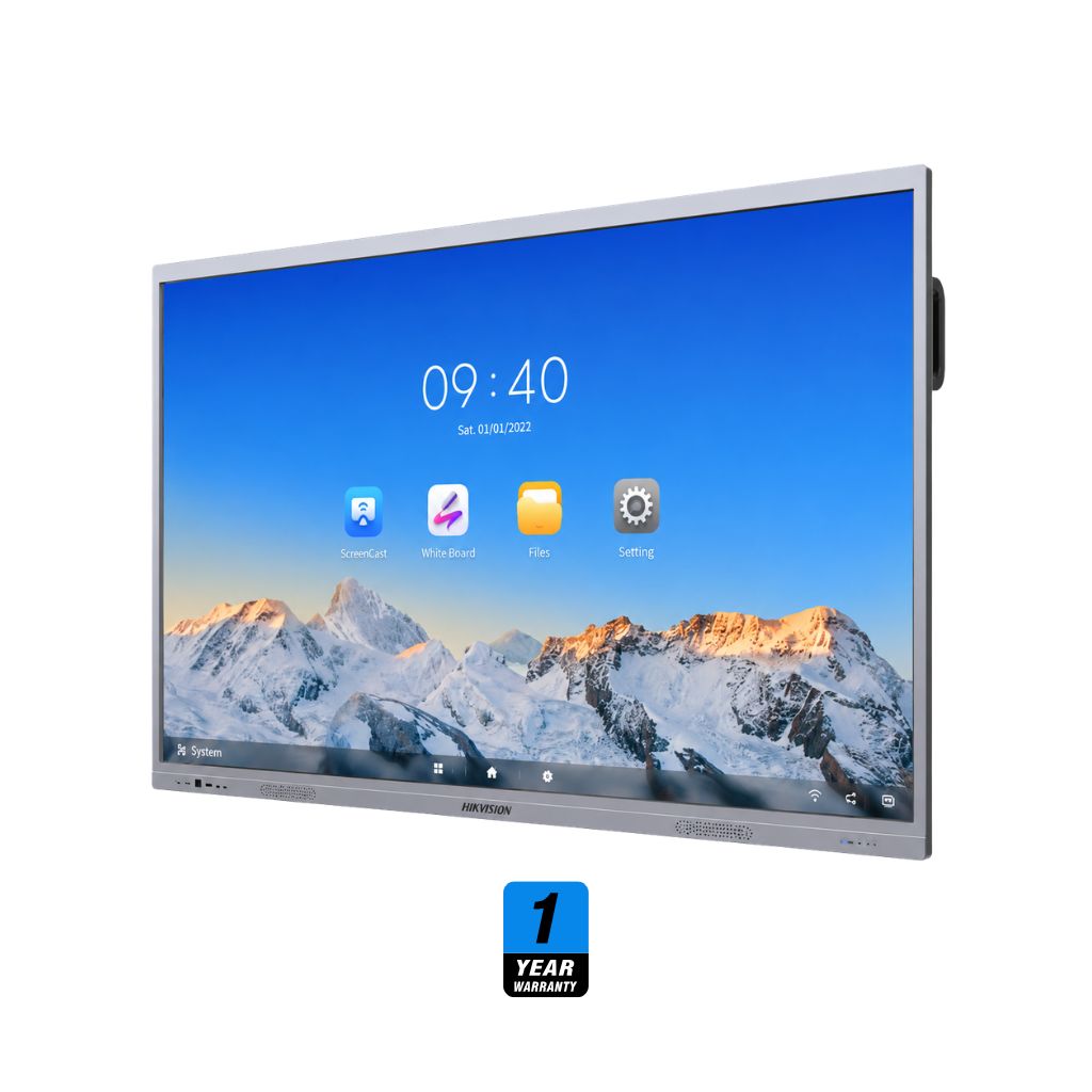 Hikvision 86-Inch 4K UHD Smart Interactive Whiteboard, Android 14.0, RAM 8GB, Storage 128GB