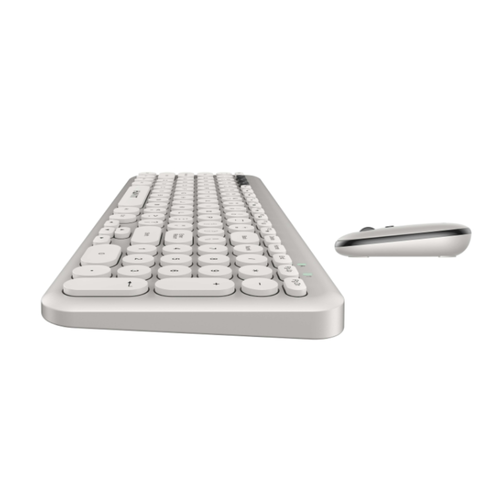Havit KB254GCM Wireless Keyboard & Mouse Combo - Light Gray (English Layout)
