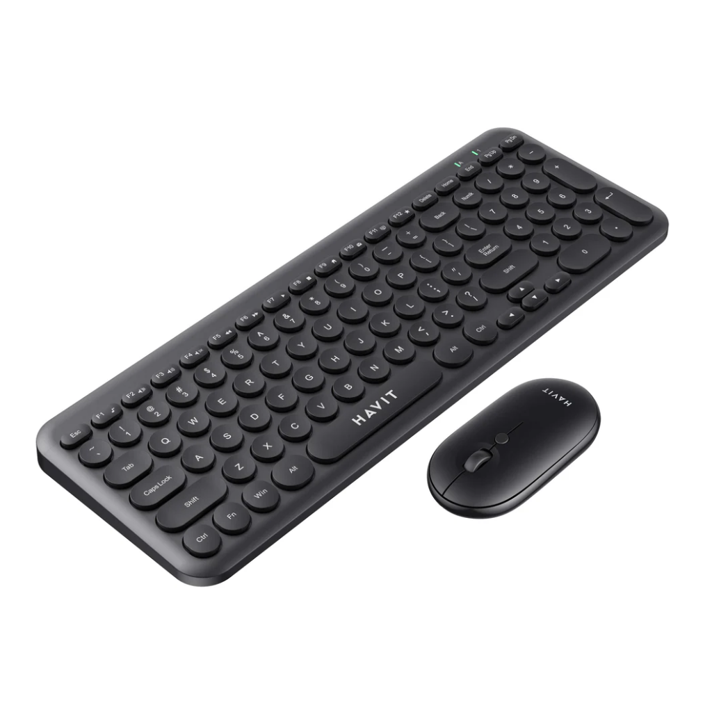 Havit KB254GCM Wireless Keyboard & Mouse Combo - Black (English Layout)