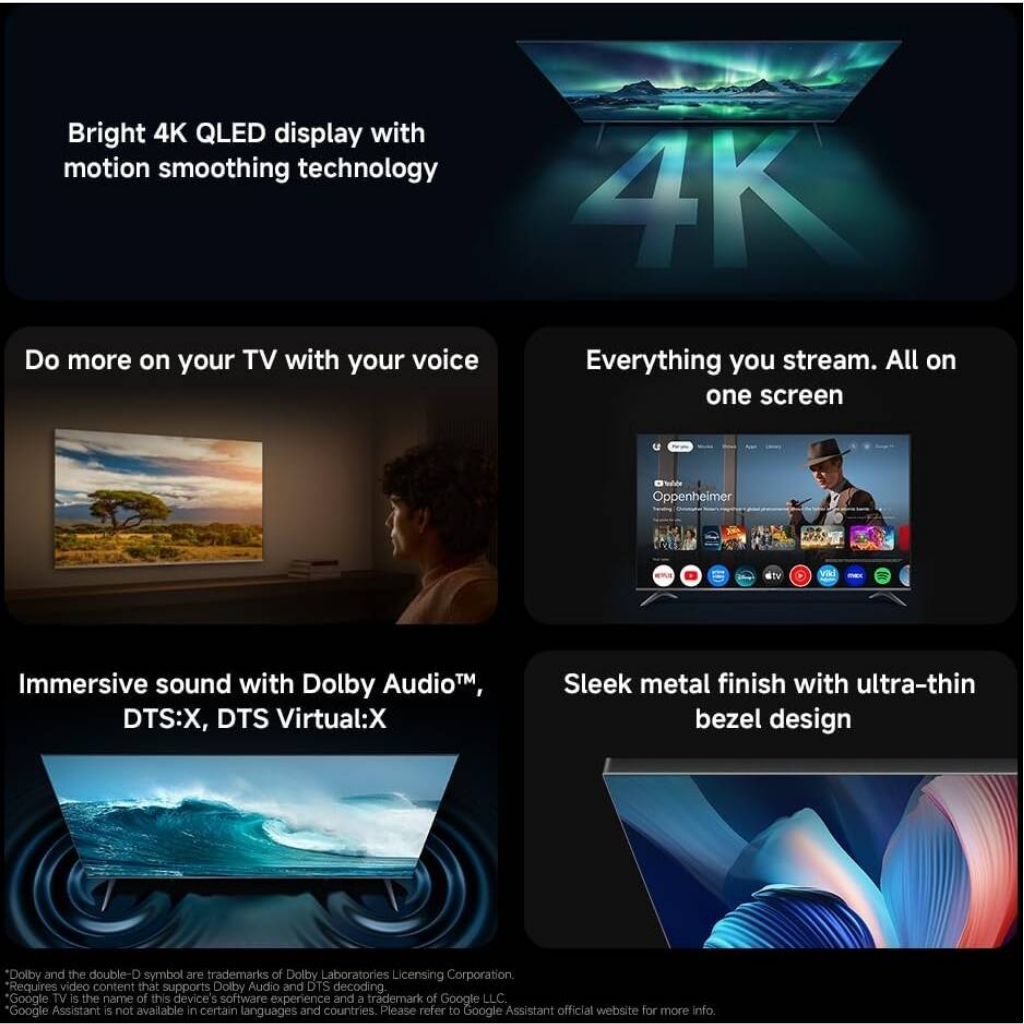 تلفزيون شاومي A Pro 4K (3840 × 2160) 43 بوصة 60 هرتز ذكي