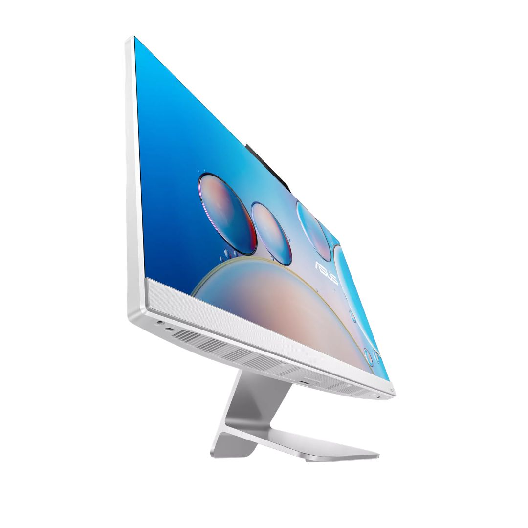جهاز الكل في واحد ASUS A3402WVAT-178512W0D، معالج Intel Core i7-1355U، ذاكرة وصول عشوائي (RAM) 8 جيجابايت، قرص صلب (SSD) 512 جيجابايت، بطاقة رسومات Iris® Xᵉ Graphics، شاشة لمس 24 بوصة عالية الدقة (FHD)، أبيض