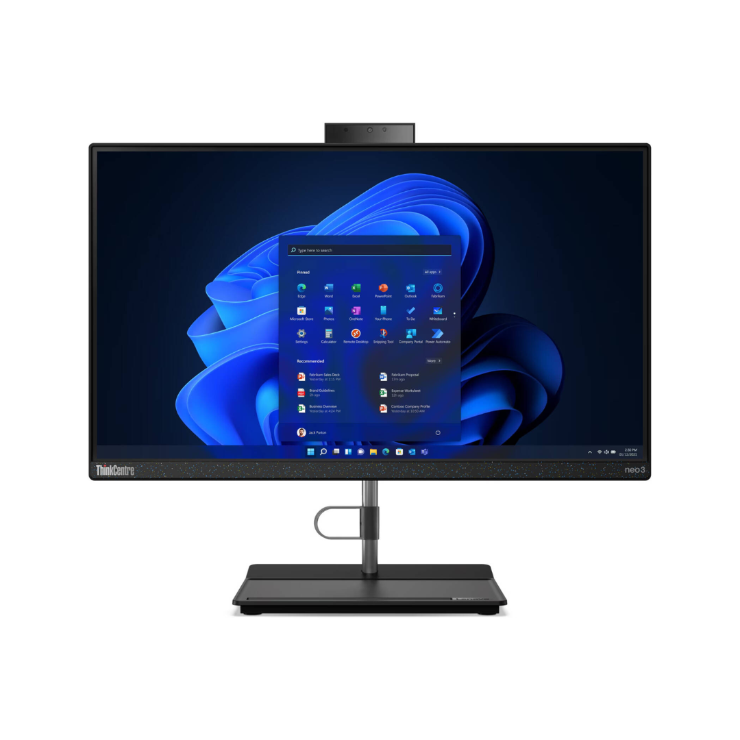 جهاز لينوفو ثينك سنتر 30A المتكامل (0XGP)، معالج إنتل كور i5-13420H، ذاكرة وصول عشوائي 8 جيجابايت، قرص صلب SSD بسعة 512 جيجابايت، معالج رسومات إنتل UHD، شاشة IPS عالية الدقة بالكامل مقاس 22 بوصة، لون أسود