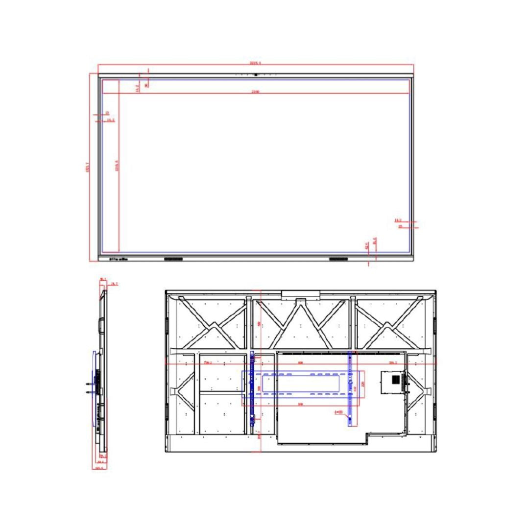 Luminex 85-Inch 4K UHD & AI Built-in Camera Smart Interactive Whiteboard, Android 15.0, RAM 16GB, Storage 256GB