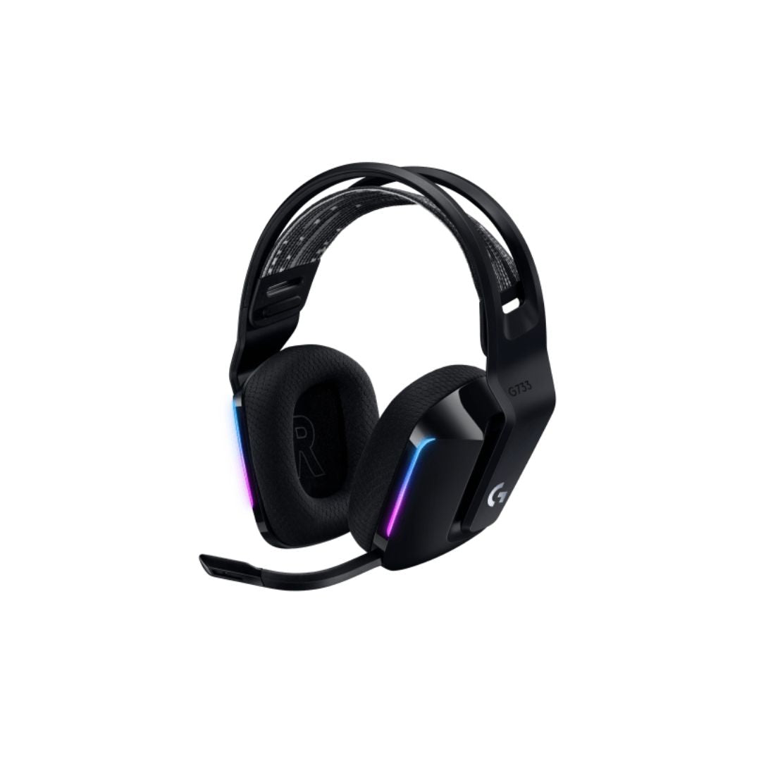 سماعة الألعاب اللاسلكية Logitech G733 Lightspeed - أسود