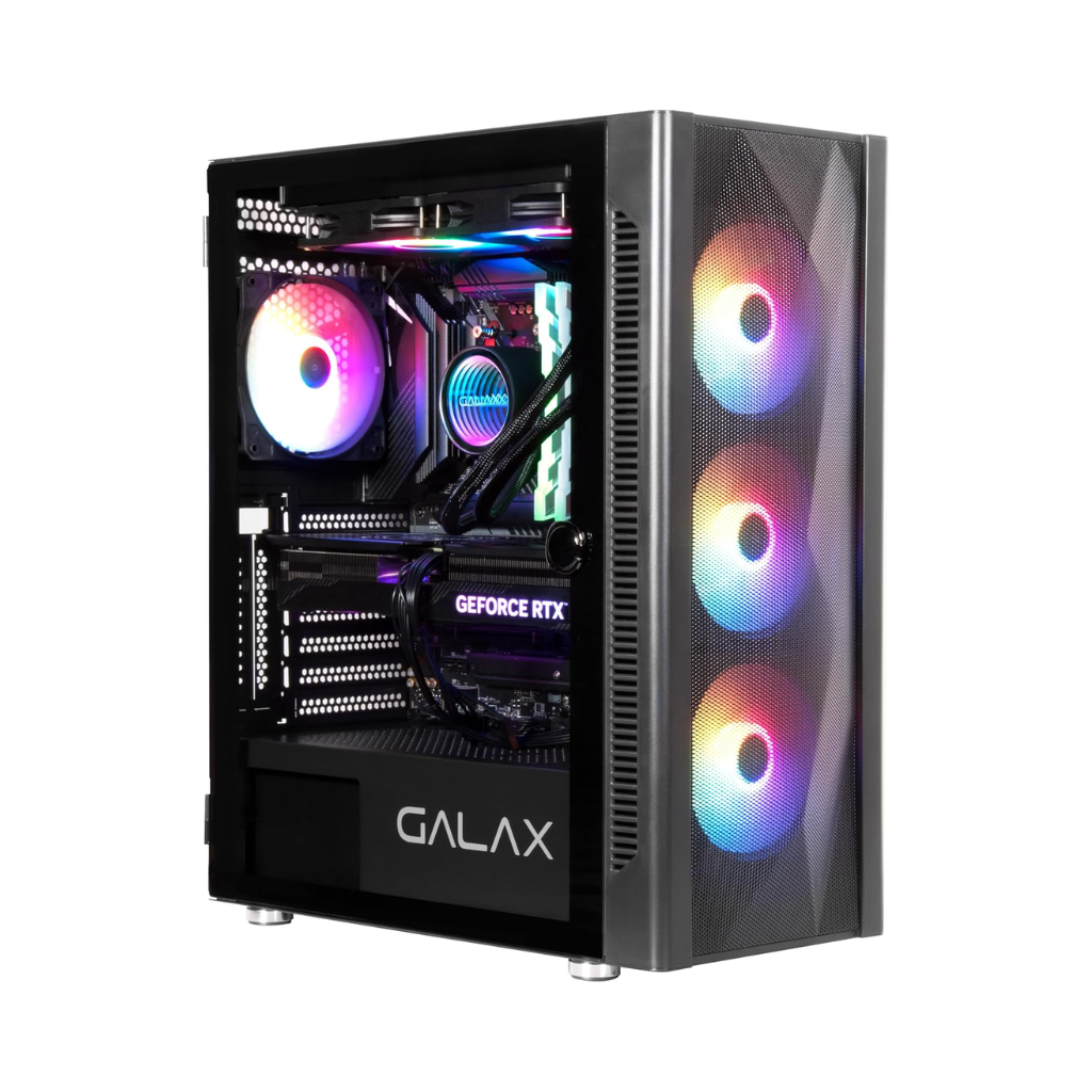 GALAX Revolution 06 RGB Computer Case with 4 Fans - Black