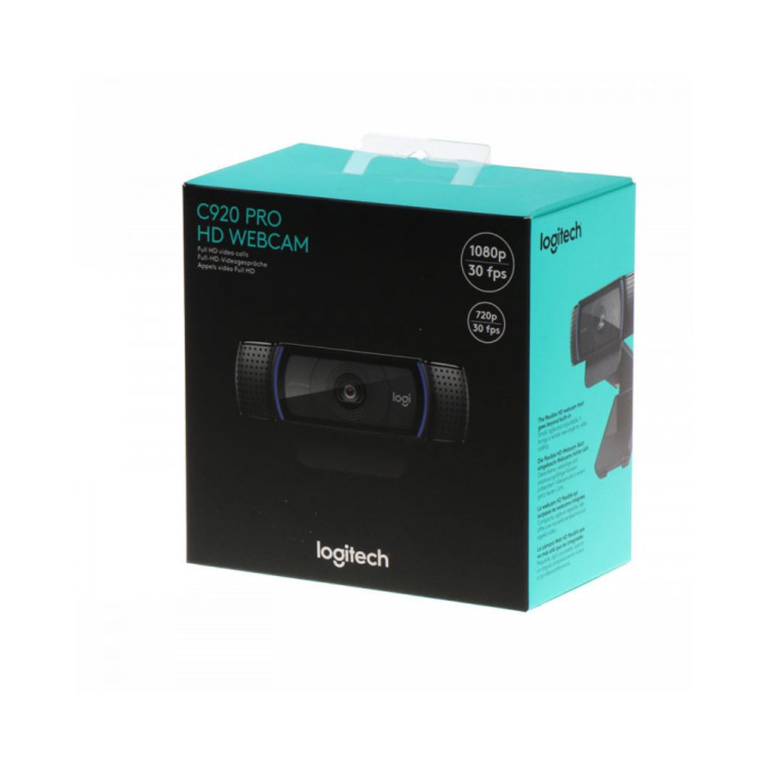 Logitech C920 HD Pro Webcam, Full HD 1080p/30fps