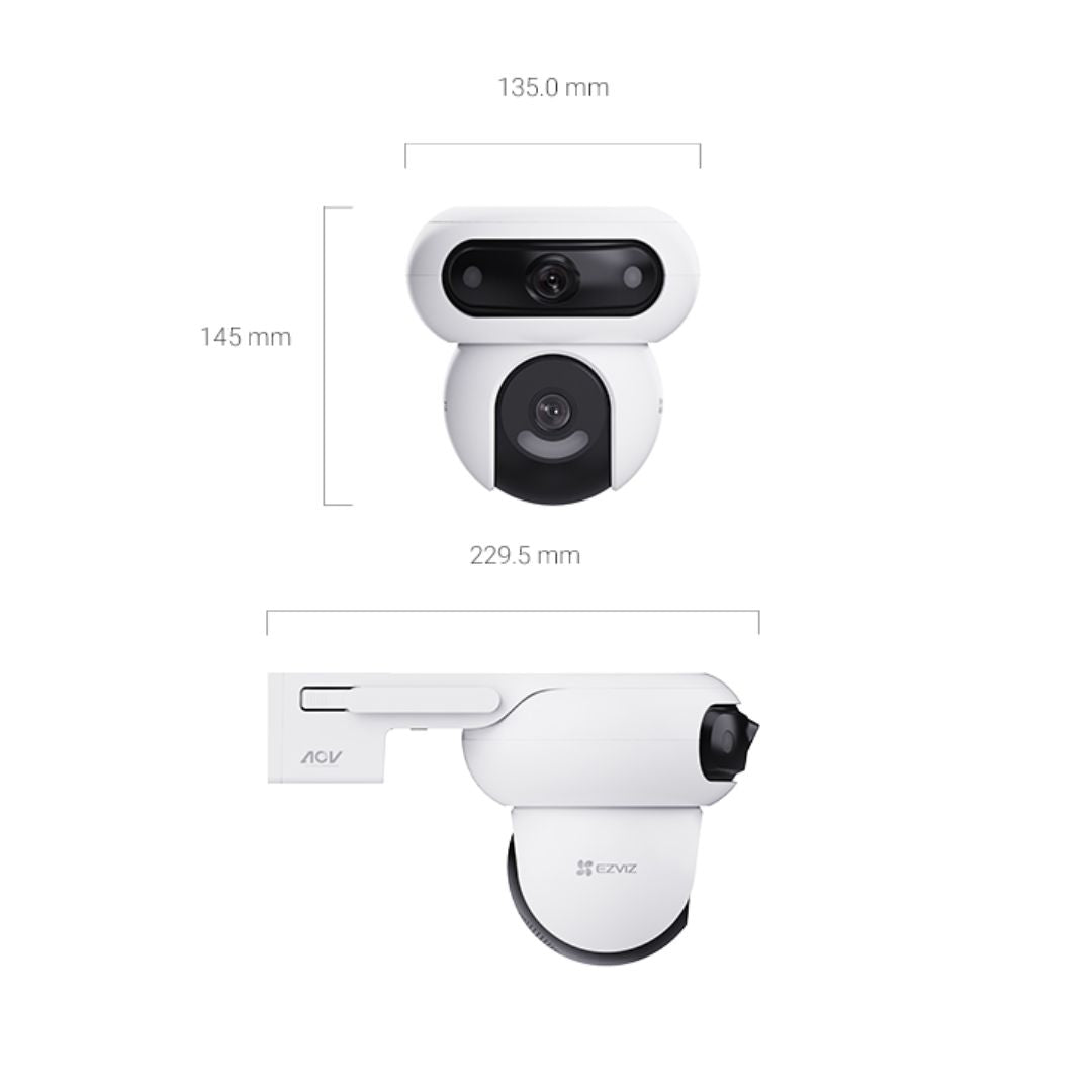 كاميرا مراقبة Ezviz HB90x ثنائية العدسة 4G + لوح شمسي