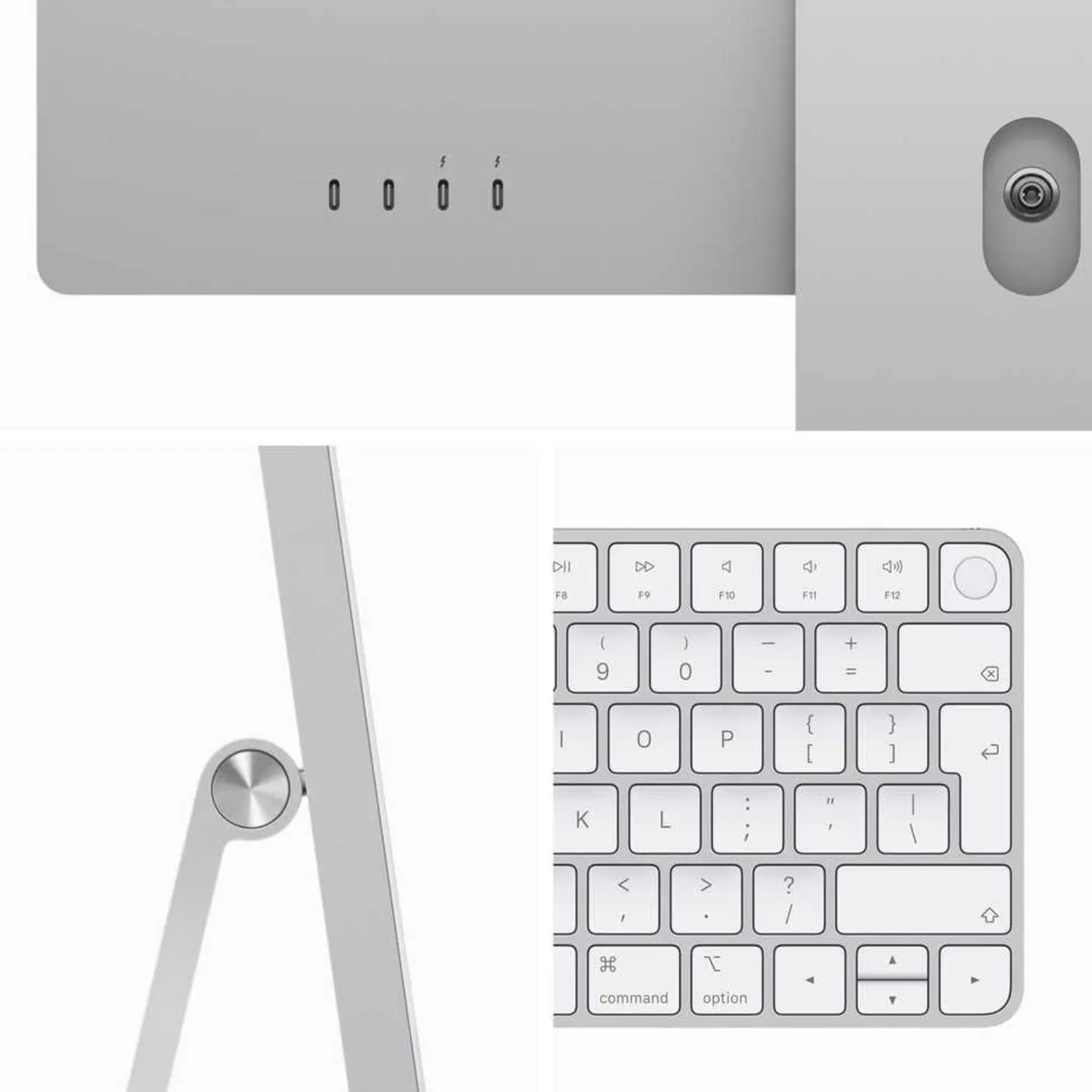 Apple iMac 24 MQRK3AB/A - A2873, M3 (8 Core), RAM 8GB, SSD 512GB, GPU (10 Core), 24 Inch 4.5K Retina display, Silver
