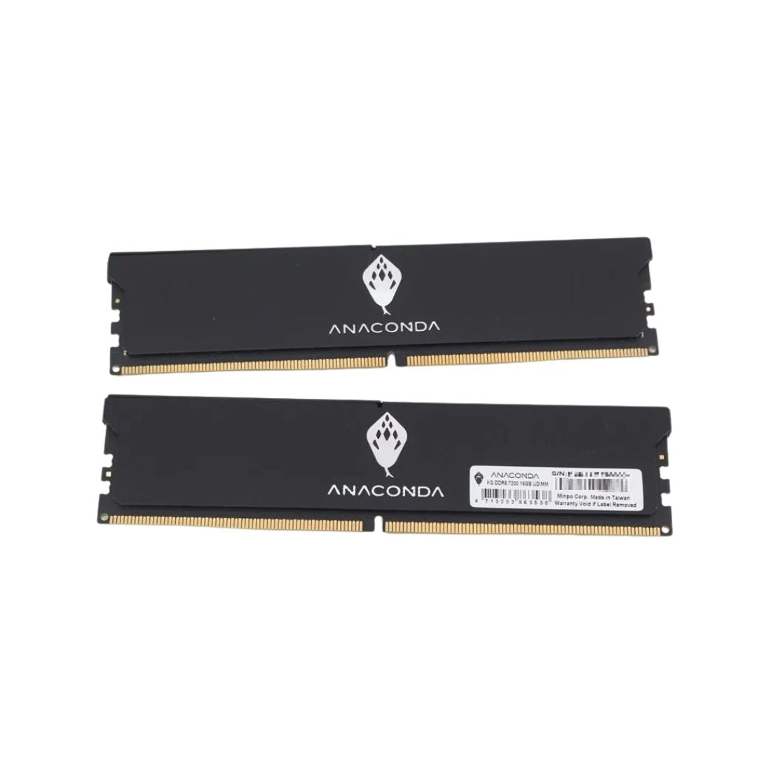 ANACONDA King Snake K5 DDR5 32GB (2x16GB) 6000MHz CL38 - أسود