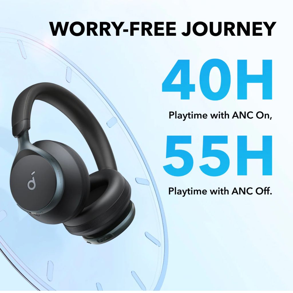سماعات الرأس Anker Soundcore Space One ANC - أسود