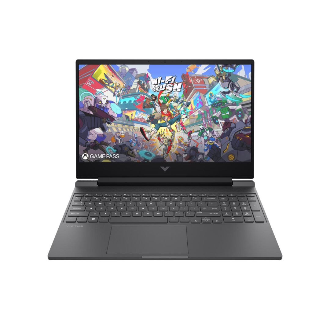HP فيكتس 15-fa2082wm، معالج Intel Core i5-13420H، ذاكرة وصول عشوائي 16 جيجابايت، قرص صلب 512 جيجابايت SSD، بطاقة رسومات NVIDIA RTX 4050 6 جيجابايت، شاشة 15.6 بوصة عالية الدقة 144 هرتز، أسود