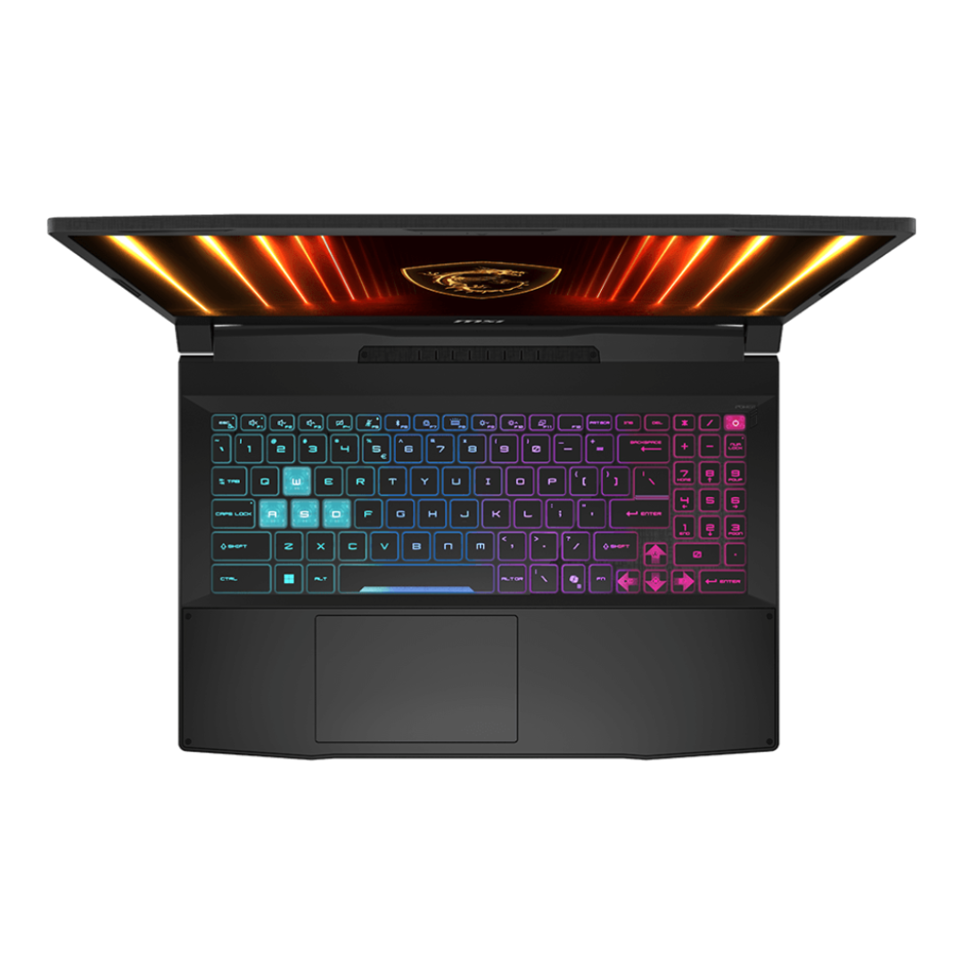 MSI Katana 15 HX B14WFK-021AU, معالج Intel Core i7-14650HX, ذاكرة وصول عشوائي (RAM) سعة 16 جيجابايت, قرص صلب (SSD) سعة 512 جيجابايت, بطاقة رسومات NVIDIA RTX 5060 سعة 8 جيجابايت, شاشة 15.6 بوصة QHD IPS 165 هرتز, أسود