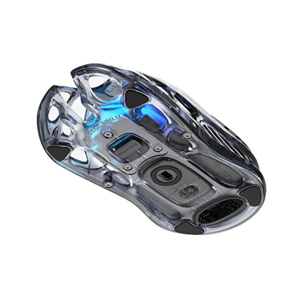 ماوس الألعاب اللاسلكي GravaStar Mercury M2 - أسود شفاف