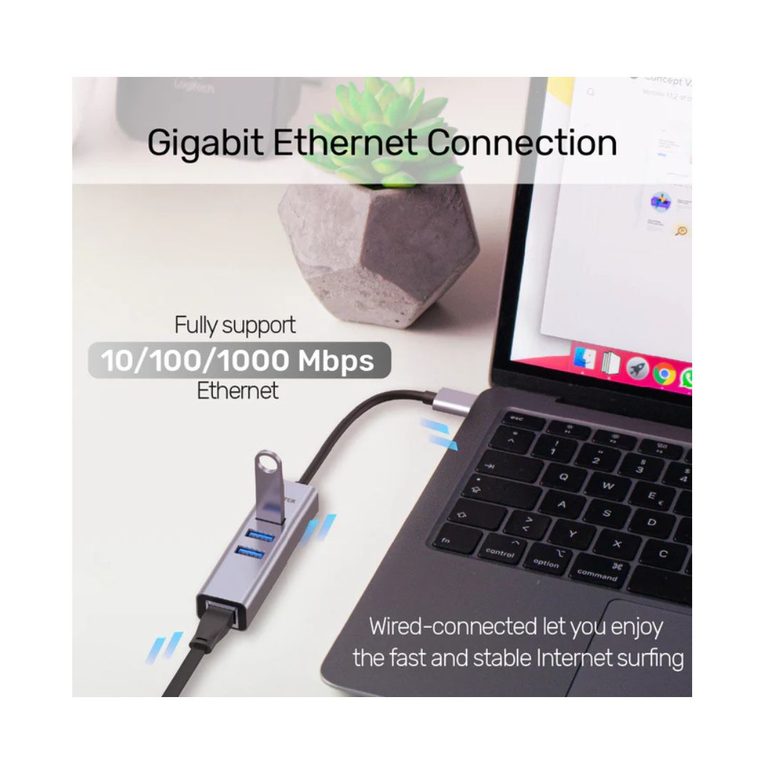 موزع إيثرنت 4 في 1 من UNITEK Y-3088B