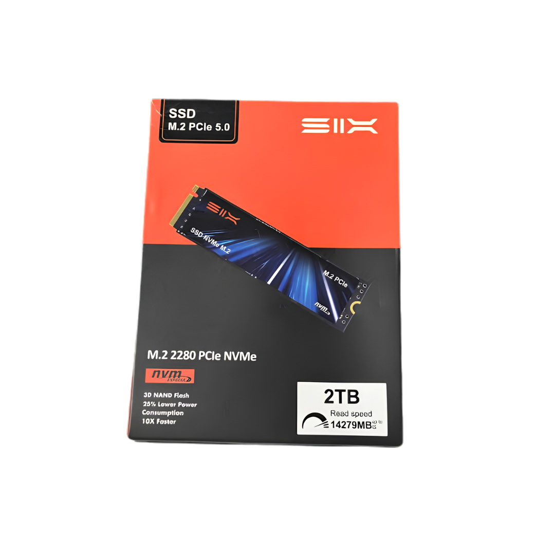 SIX 2TB PCIe 5.0 M.2 NVMe SSD, 14279MB/s