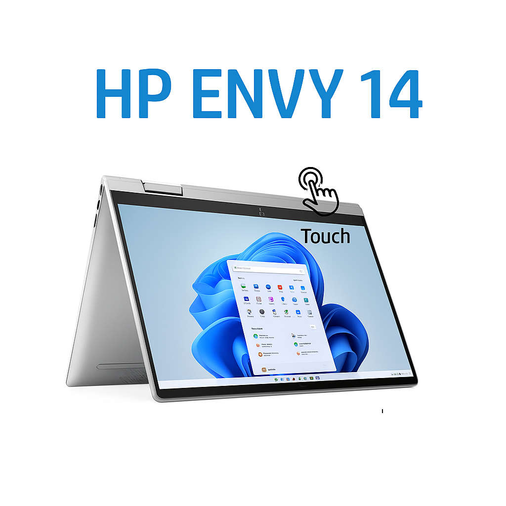 HP Envy 14-ES1013DX, Intel Core 5-120U, RAM 8GB, SSD 512GB, Intel® Graphics, 14.0 inch IPS Touch x360, Silver