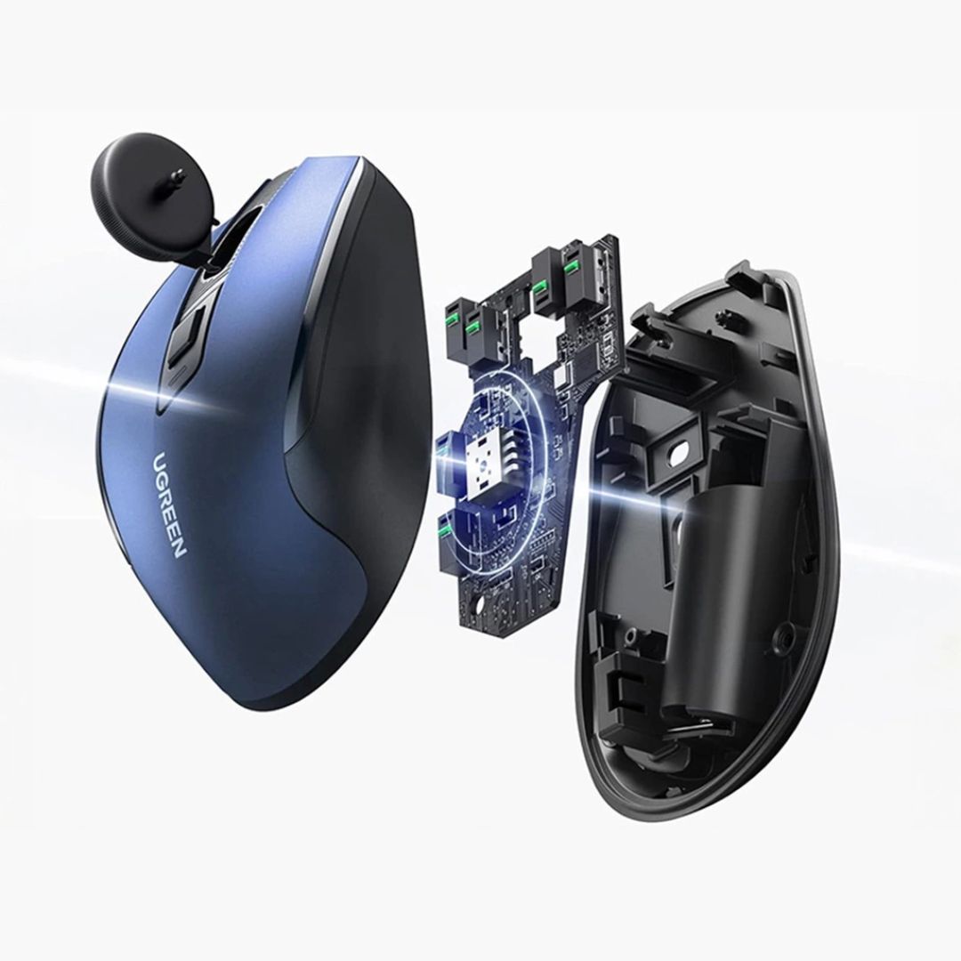 ماوس لاسلكي بصري USB من UGREEN طراز MU006 - أزرق