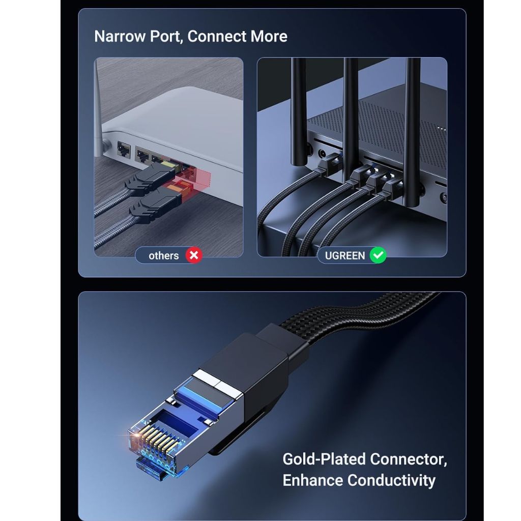 UGREEN UG-80430 Cat 8 Ethernet Cable Black 3M