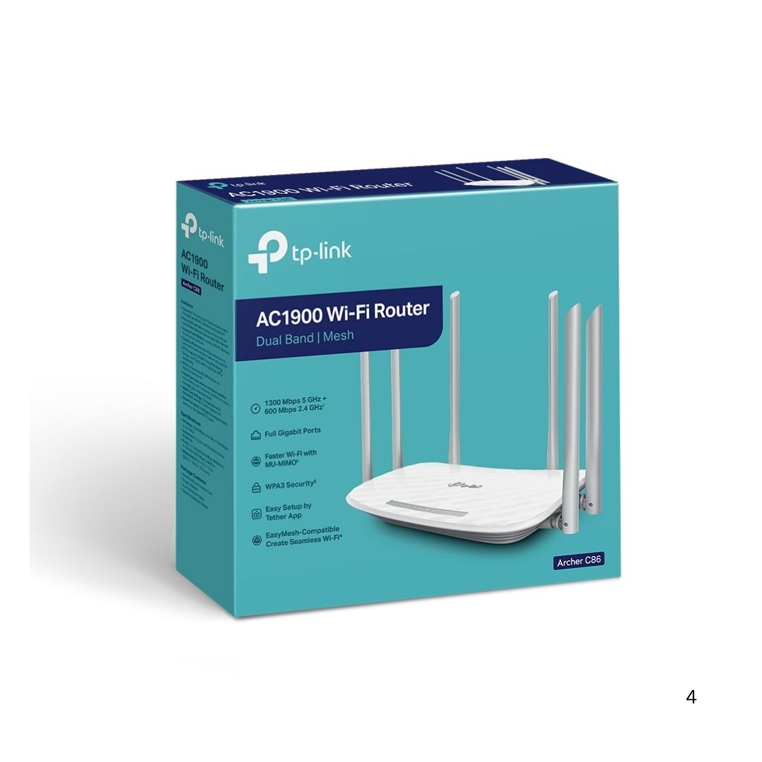 راوتر TP Link Archer C86 AC1900 اللاسلكي بتقنية MU-MIMO