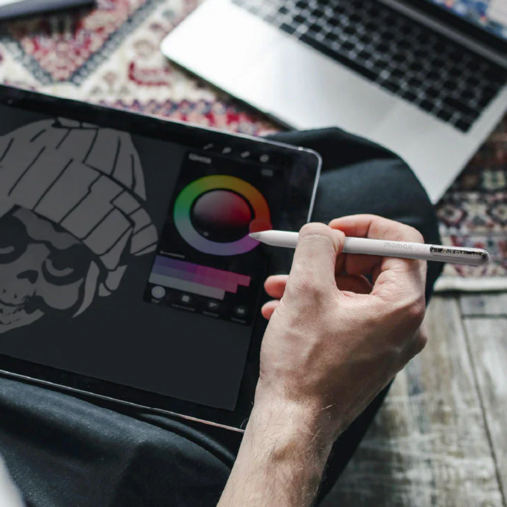 Momax Folio Flow TP11W Find My Active Stylus Pen - White