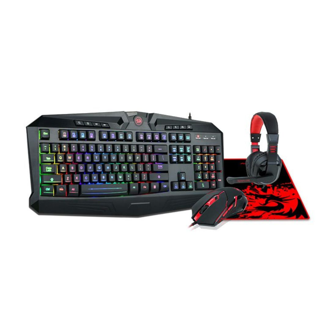 مجموعة ألعاب Redragon S101-BA الكاملة 4 في 1 - أسود