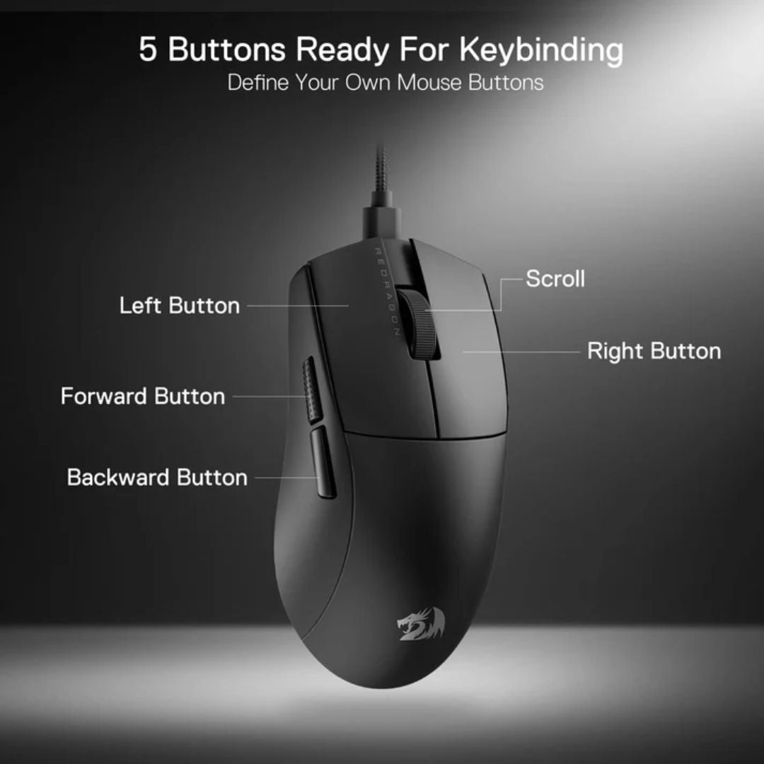 فأرة الألعاب Redragon M996 K1NG - أسود