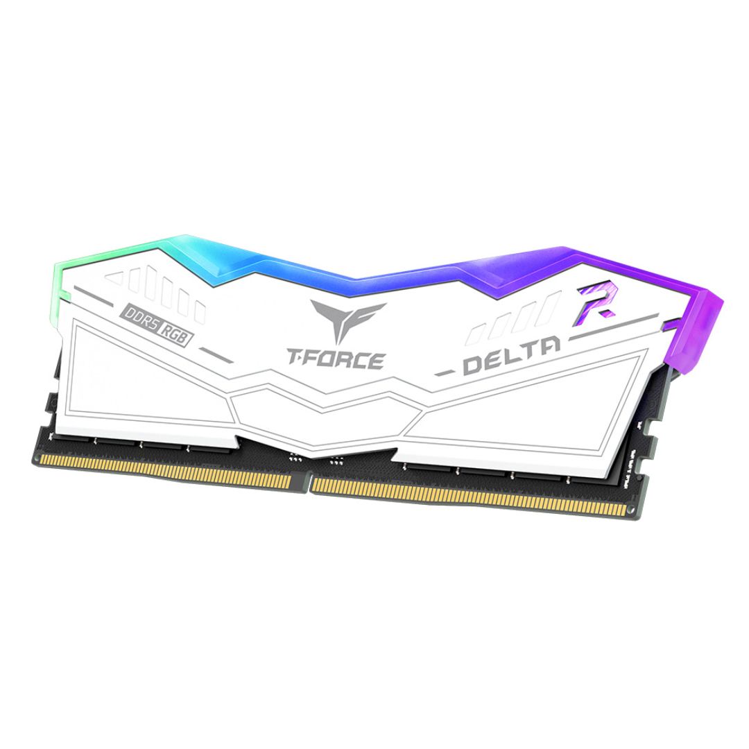 TEAMGROUP T-Force Delta RGB DDR5 Ram 64GB (2x32GB) 6000MHz CL38 - White